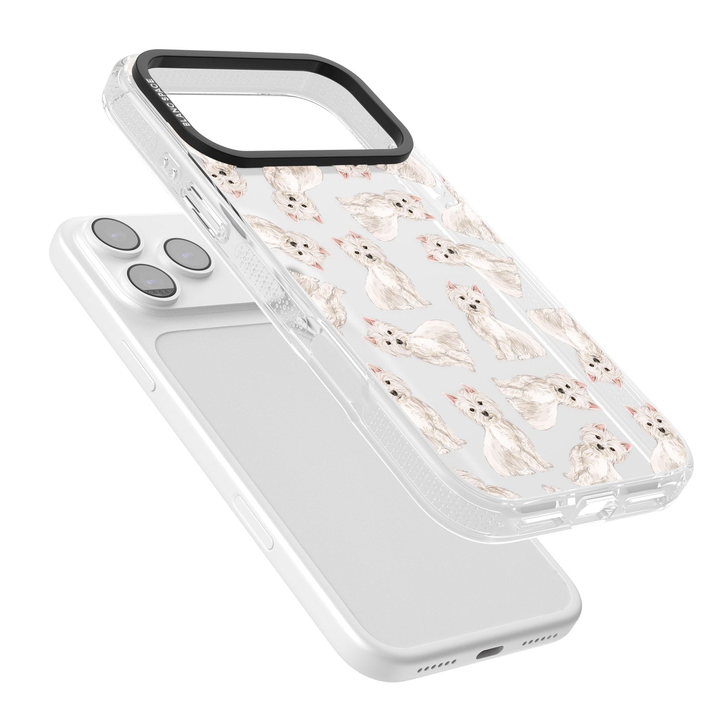 Motif de chien Westie