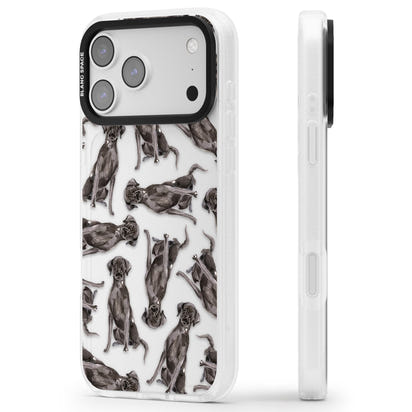 Black Labrador Watercolor Pattern