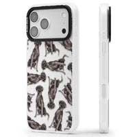 Black Labrador Watercolor Pattern