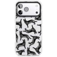 German Shepherd Pattern Black