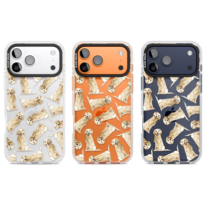 Motif aquarelle de Golden Retriever