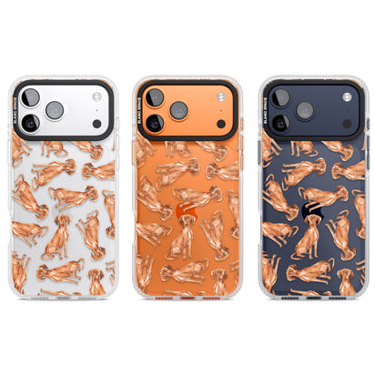 Hungarian Vizsla Watercolor Pattern