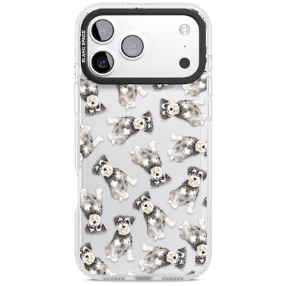 Aquarellzeichnung eines Zwergschnauzers