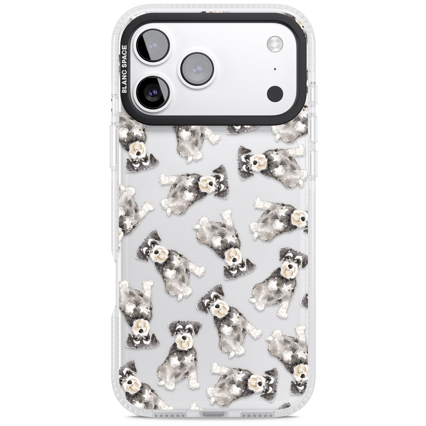 Aquarellzeichnung eines Zwergschnauzers