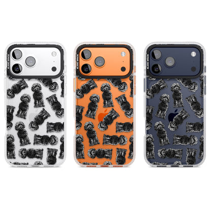 Black Cockapoo Watercolor