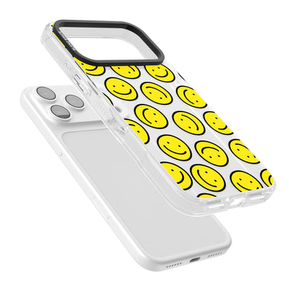 Motif de visage souriant