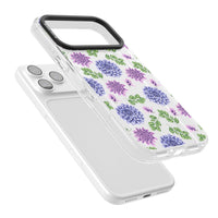 Purple Dahlias Floral