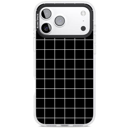 Minimalist Grid Pattern Black