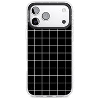 Minimalist Grid Pattern Black