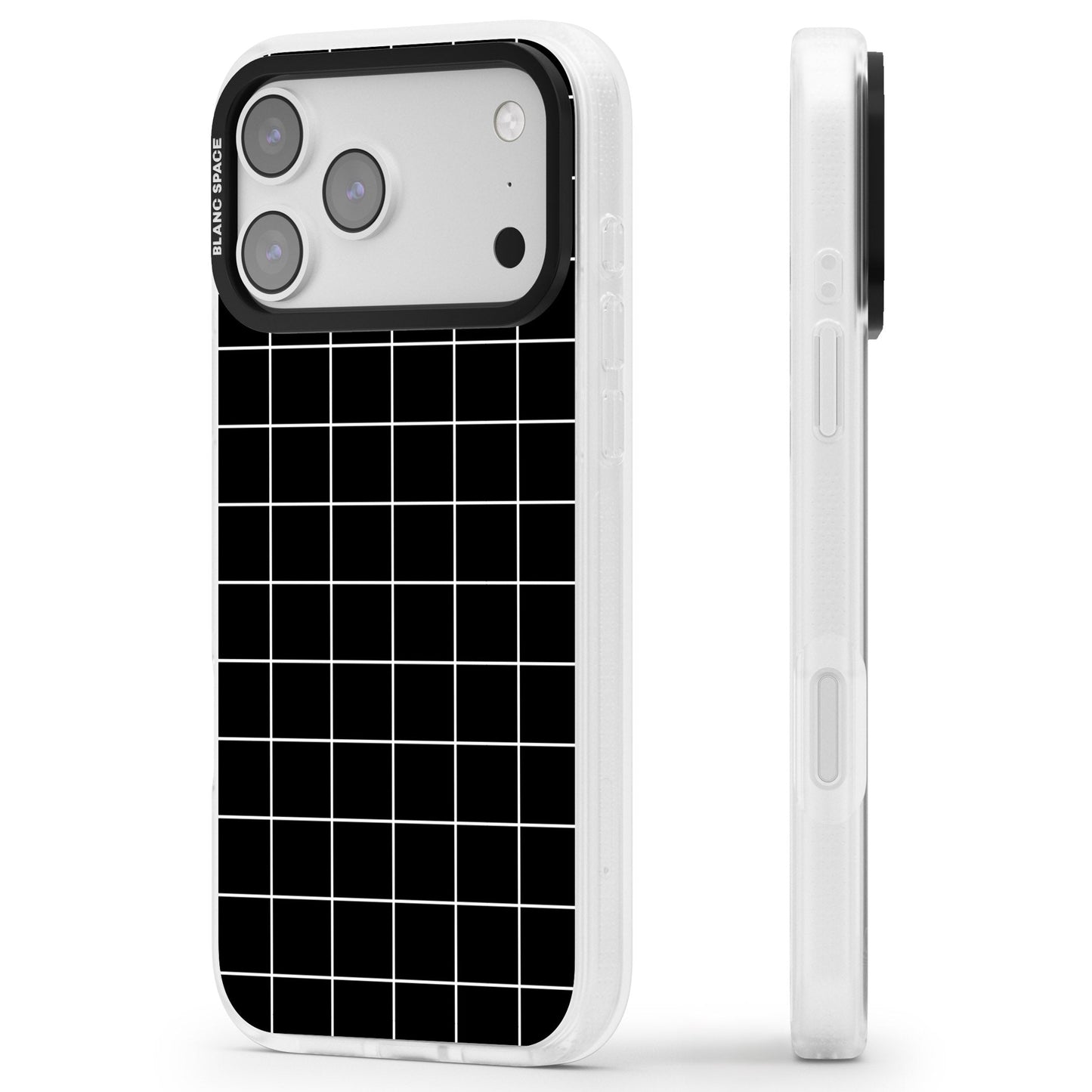 Minimalist Grid Pattern Black
