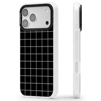 Minimalist Grid Pattern Black