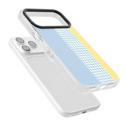 Abstract Grid Blue & Yellow