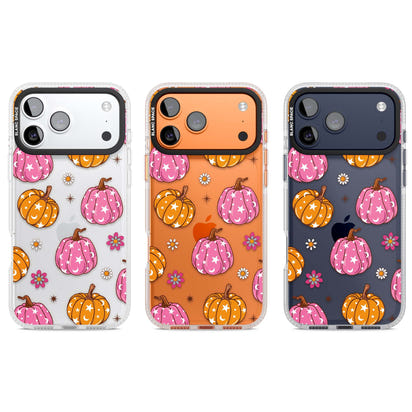 Motif de citrouilles Fleurs et Étoiles