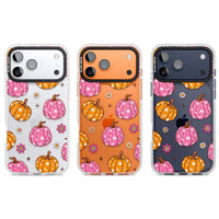 Motif de citrouilles Fleurs et Étoiles