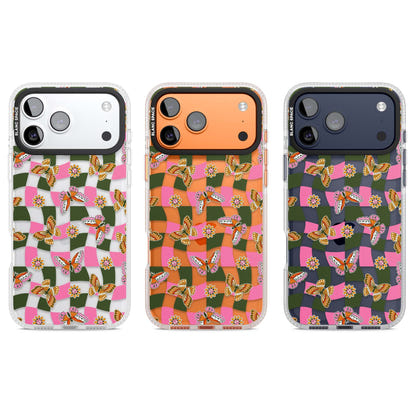 Wavy Butterfly Checked Pattern