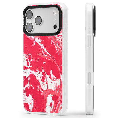 Red & White Marbled