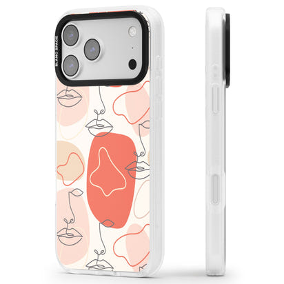 Abstract Face Line Art