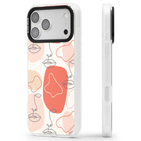 Abstract Face Line Art