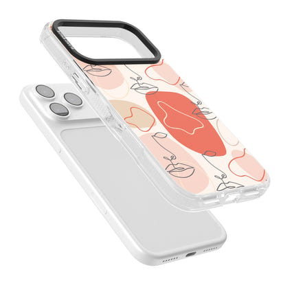 Abstract Face Line Art