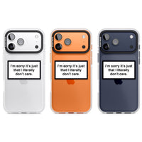 Literally Don'T Care