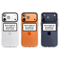 Heureux sur les réseaux sociaux