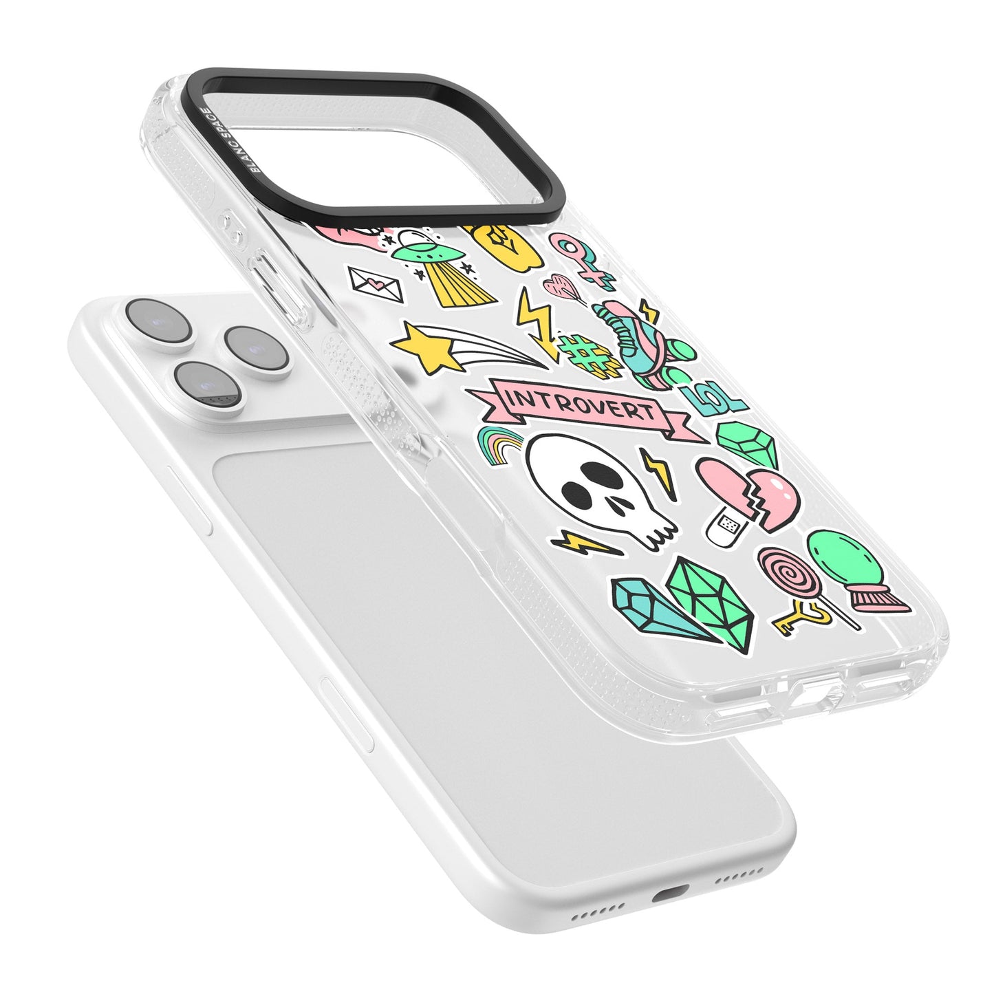 Autocollant introverti