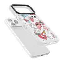 Autocollants Crâne et Fleurs