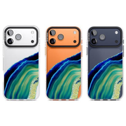 Grüne und blaue Smaragd-Geode