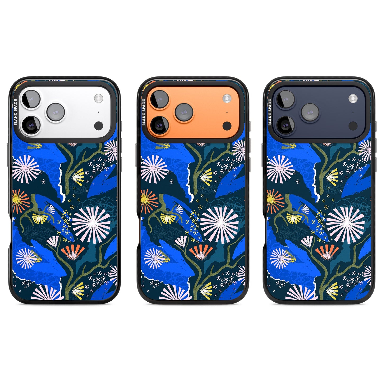 Dark Botanicals Abstract Pattern