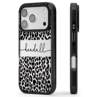 Personalised Cursive Leopard Spots