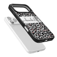 Personalised Cursive Leopard Spots