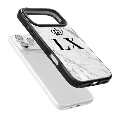 Personalised Initial Crown Marble