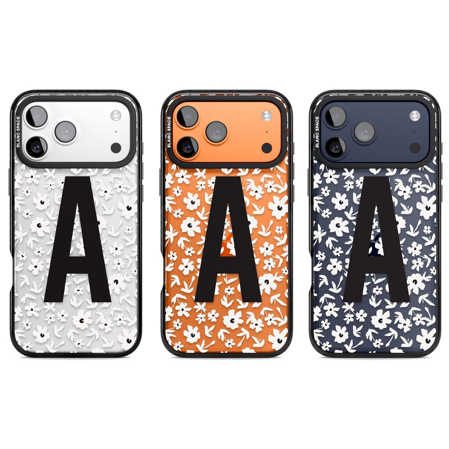 Initiale en gras personnalisée et florale