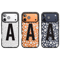 Initiale en gras personnalisée et florale