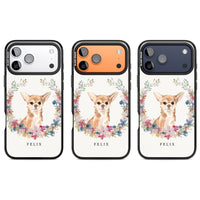 Personalised Chihuahua Floral Portrait