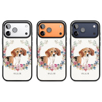 Personalised Beagle Floral Portrait