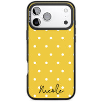 Personalised Yellow Polka Dot