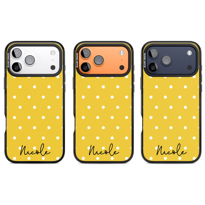 Personalised Yellow Polka Dot
