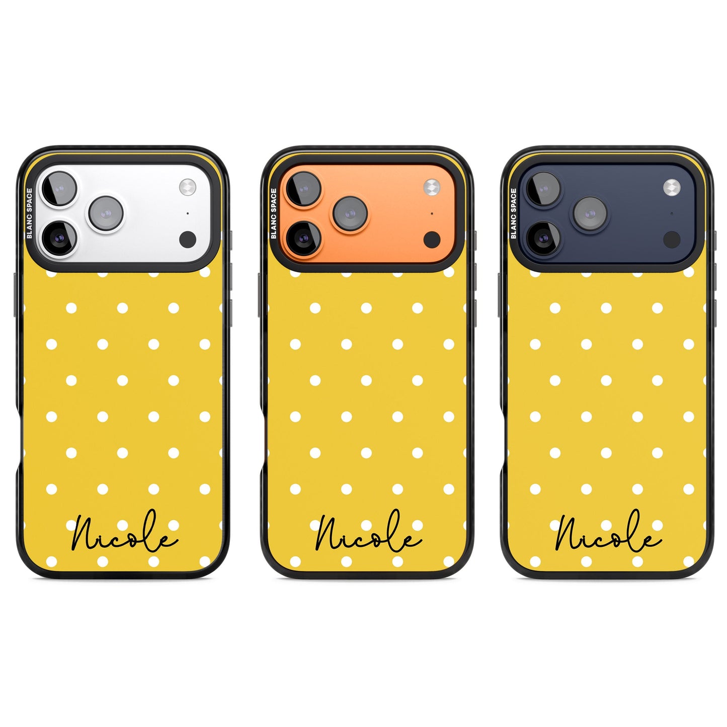 Personalised Yellow Polka Dot
