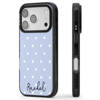 Personalised Simple Light Blue Dots