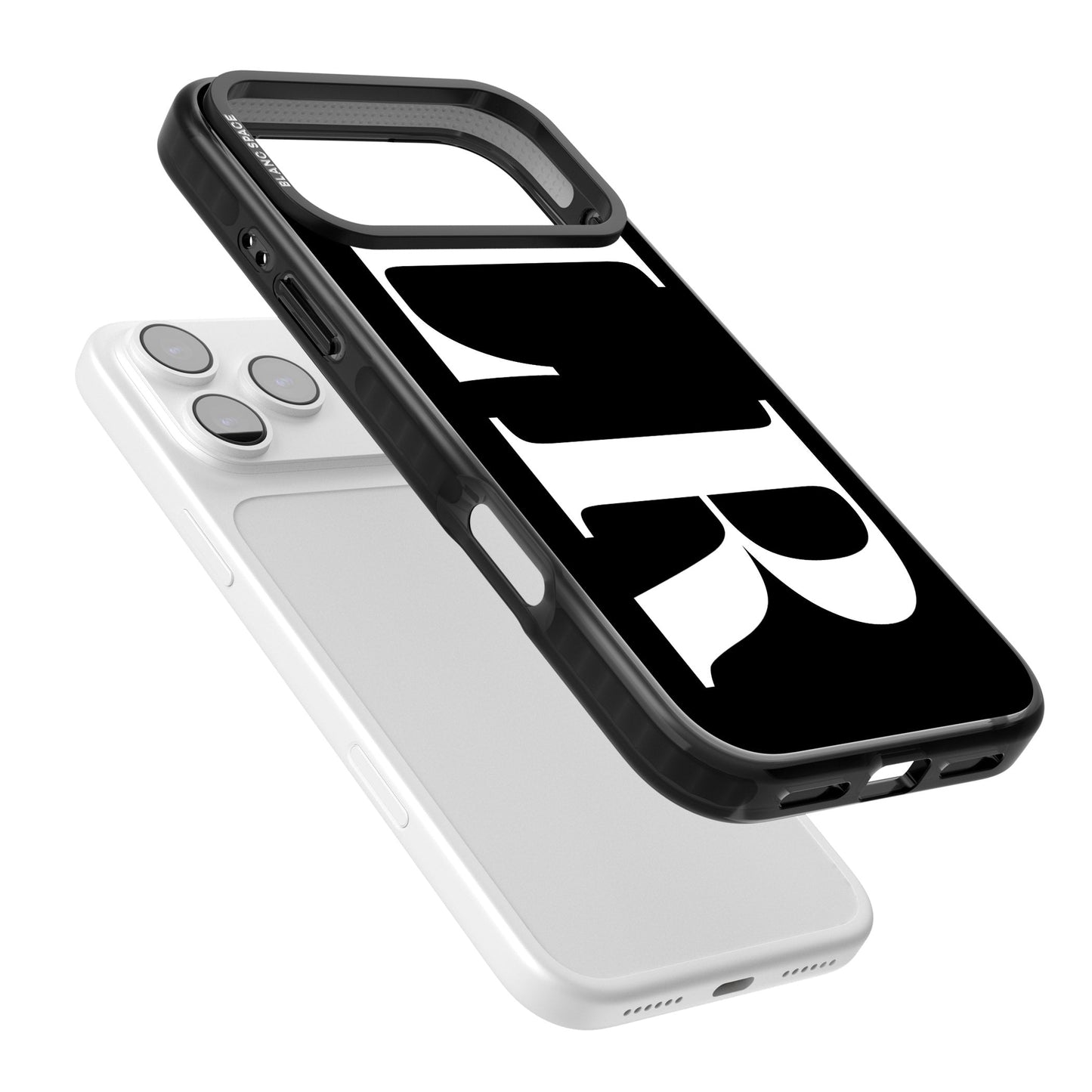 Lettres blanches et noires personnalisées