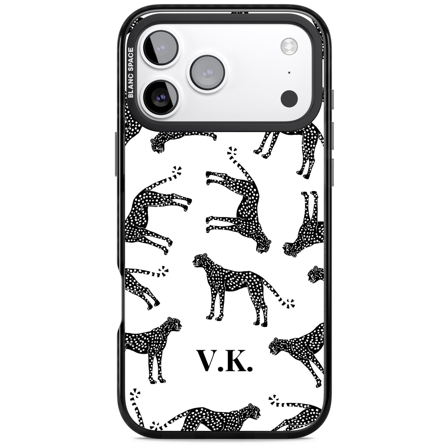 Personalised Black & White Cheetah Pattern