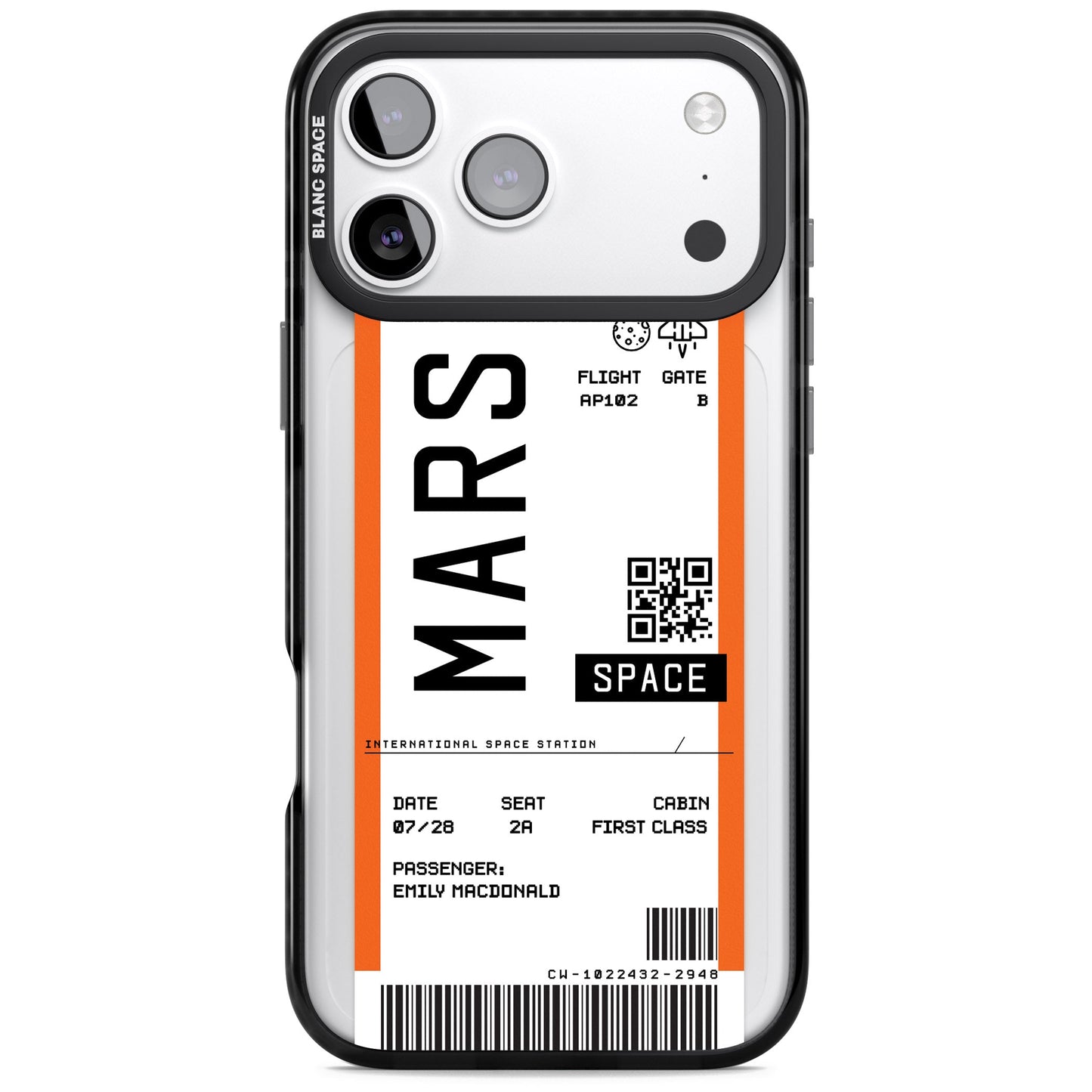 Personalised Mars Travel Ticket