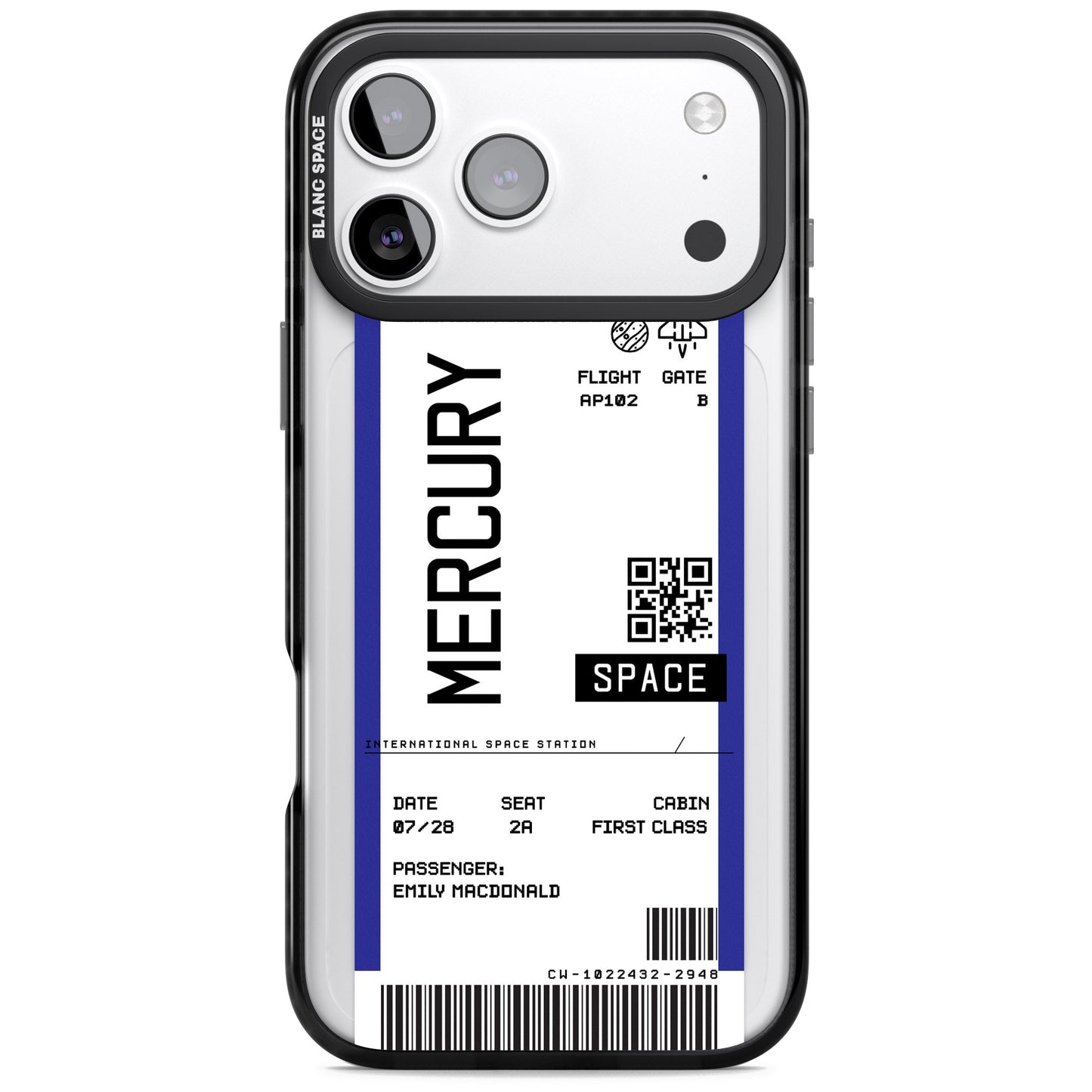 Personalised Mercury Travel Ticket