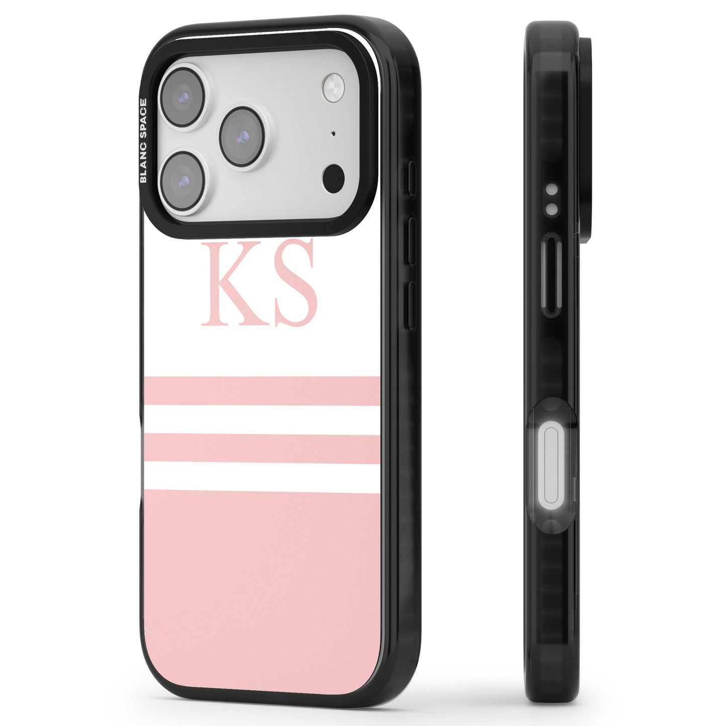 Personalised Pink Stripes & Initials
