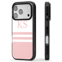 Personalised Pink Stripes & Initials