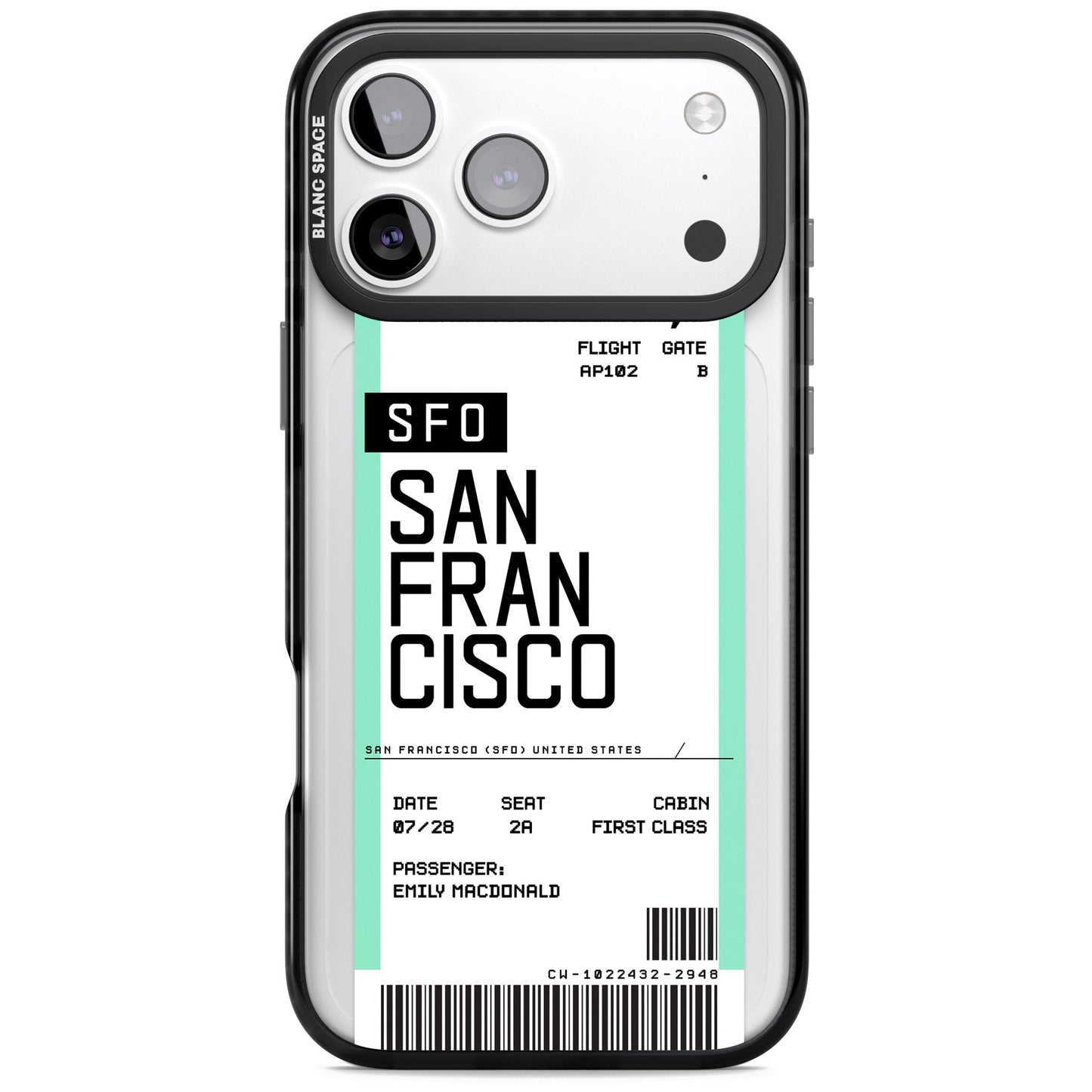 Personalised San Francisco Boarding Pass