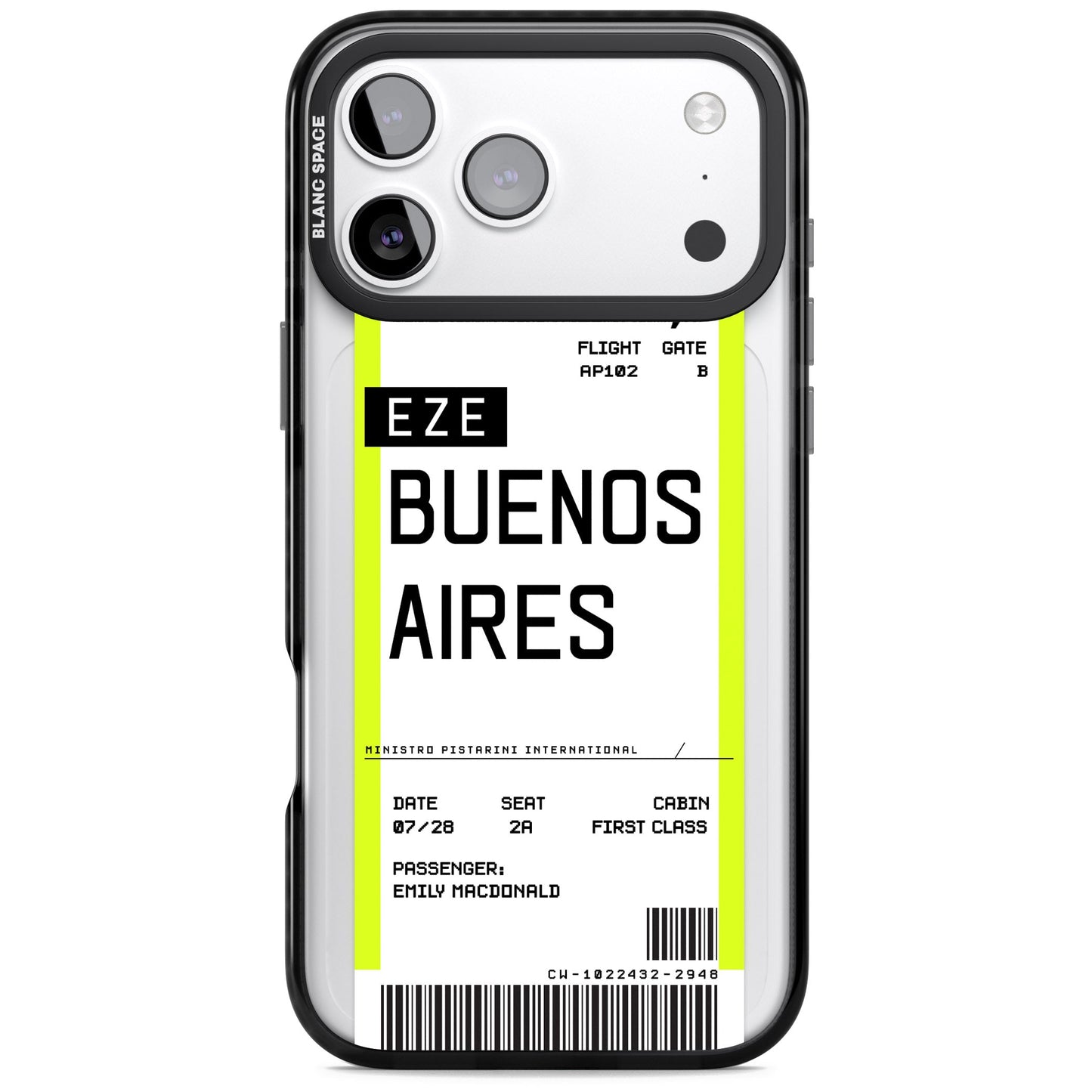 Personalised Buenos Aires Boarding Pass