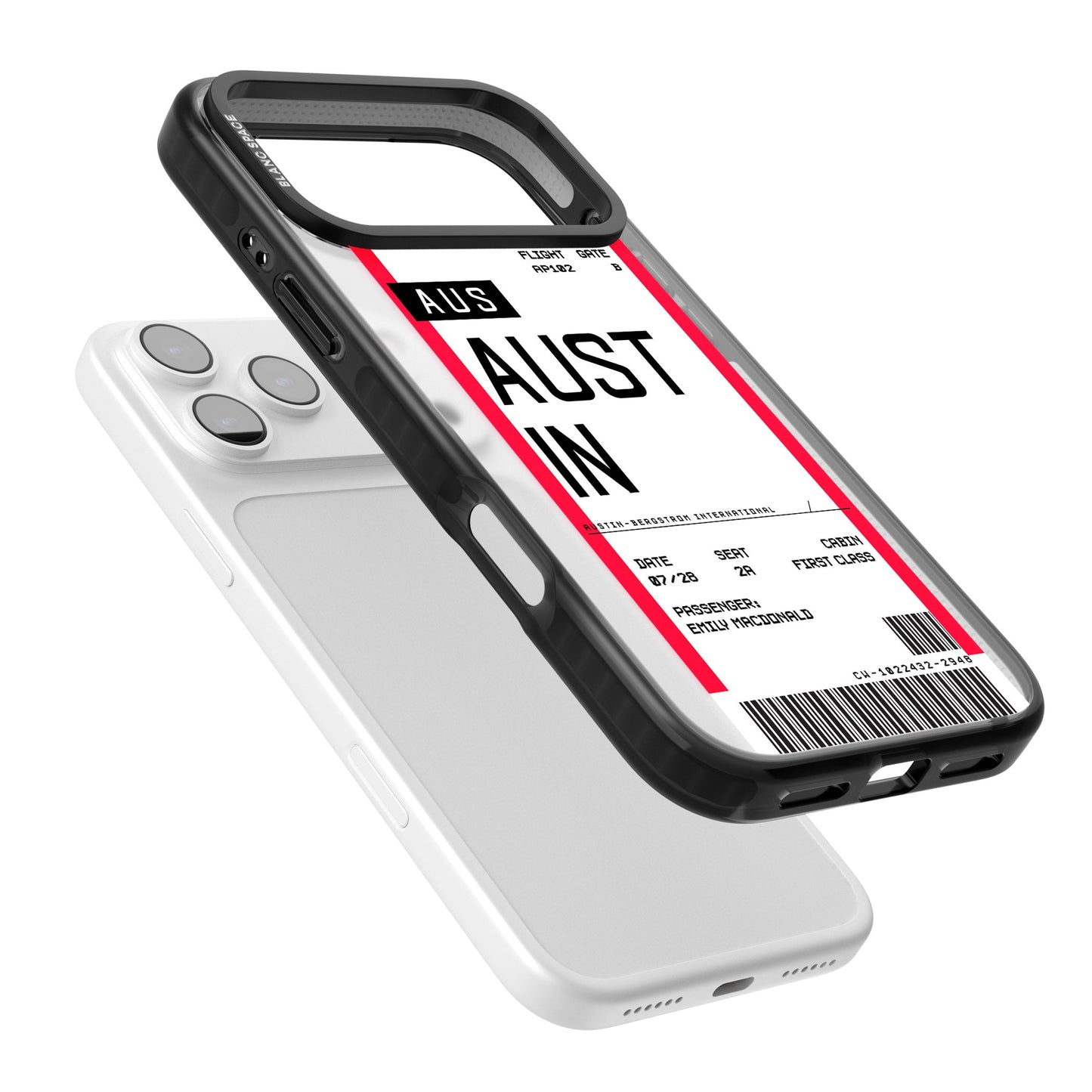 Personalised Austin Boarding Pass