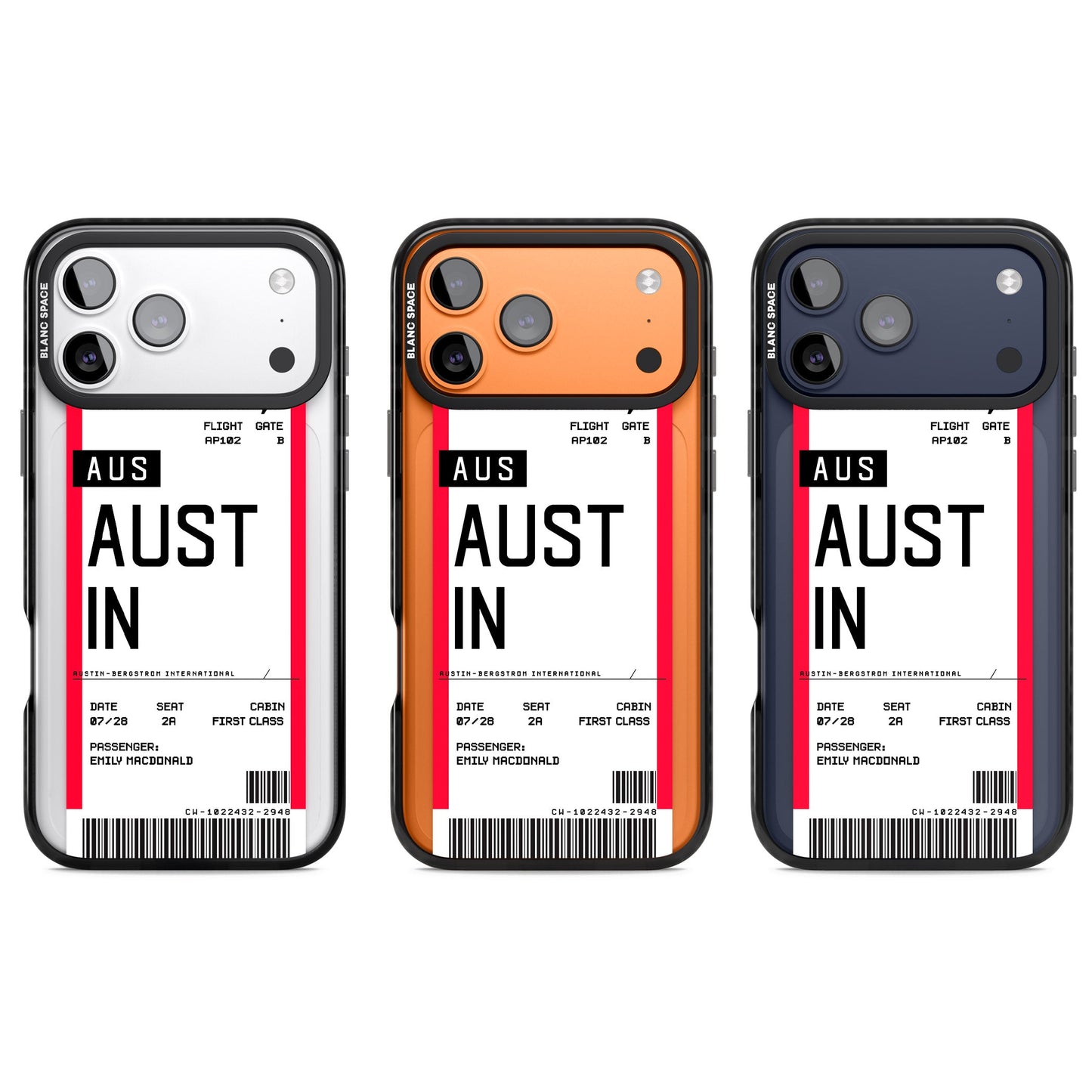 Personalised Austin Boarding Pass